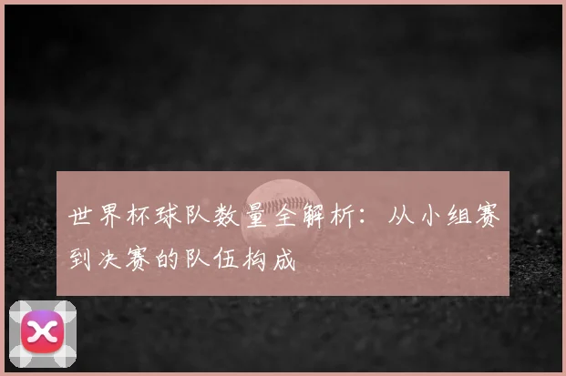世界杯球队数量全解析：从小组赛到决赛的队伍构成